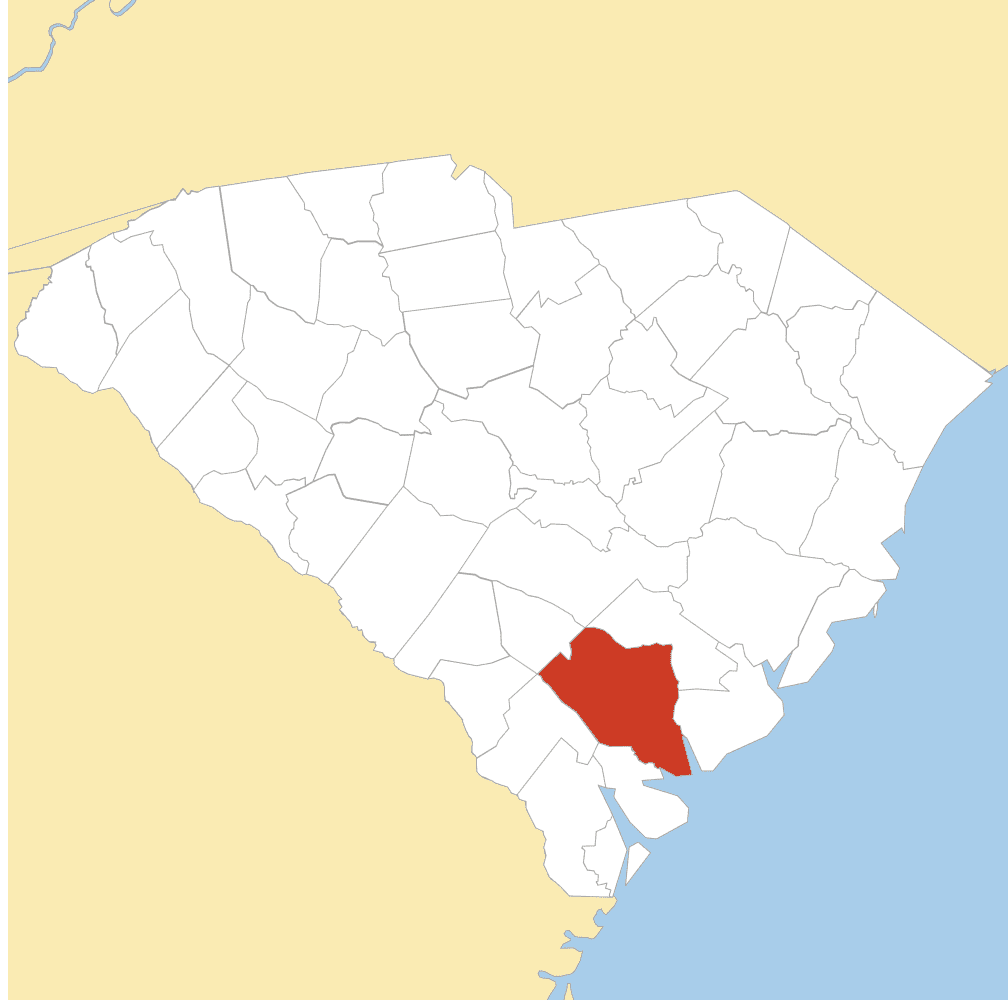colleton county map