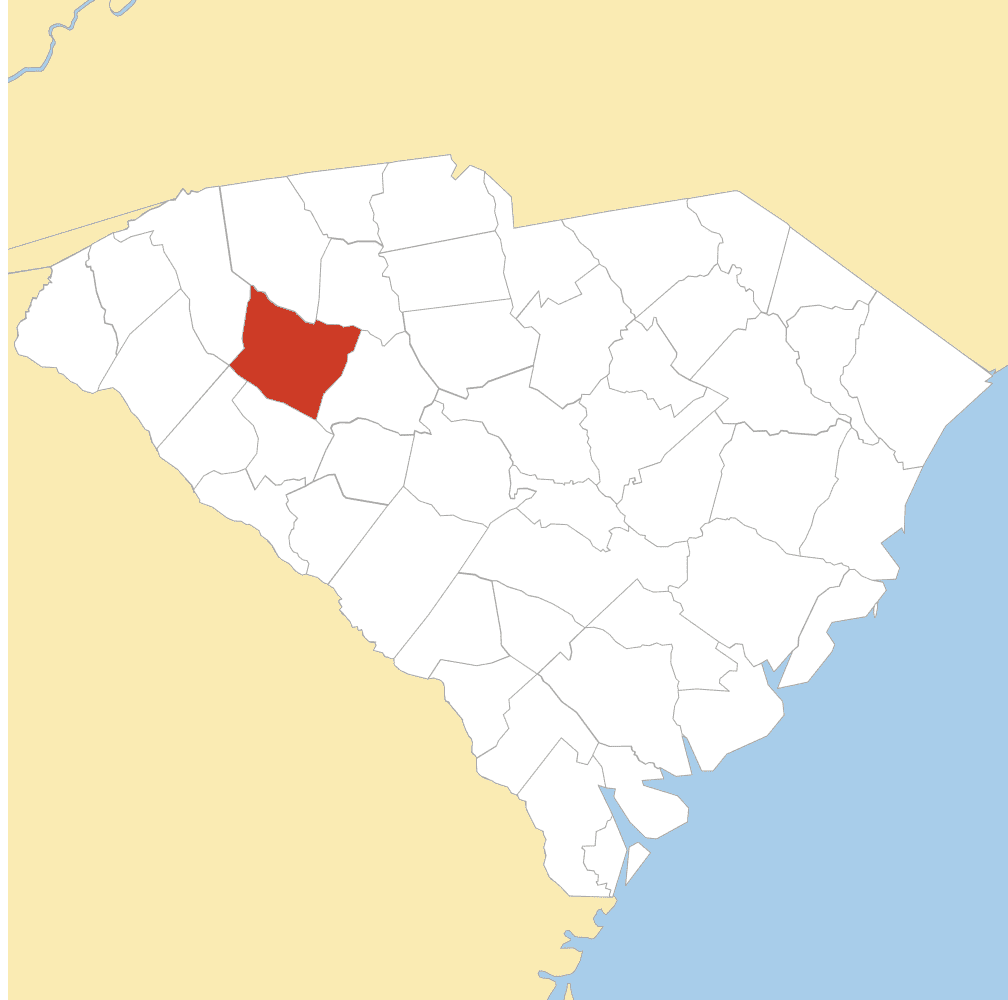 laurens county map